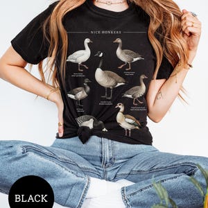 Nice Honkers Shirt, Funny Silly Goose Tee, Vintage Bird Field Guide Shirt, Cottagecore Animal Shirt, Bird Lover Gift, Subtle Humor Tee bild 7