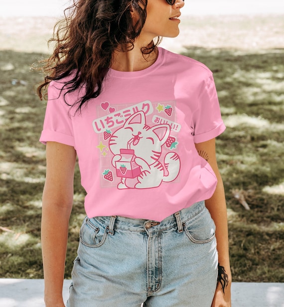 Japanese Milk Cute Anime Tee Tumblr Aesthetic Japa' Women's T