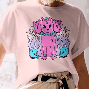 Harajuku Dog Pastel Goth Shirt, Pastel Goth Clothing, Harajuku Shirt, Cryptid Shirt, Kawaii Clothes, Kawaii Goth, Creepy Cute Shirt