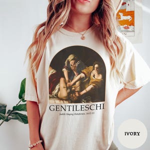 Artemisia Gentileschi Art Shirt, Judith Slaying Holofernes Famous Artist Shirt, Feminist Women Rights Vintage Renaissance History Unhinged
