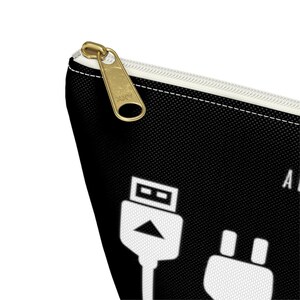 Cables Accessory Bag, Charger Storage, Travel Organizer, Funny Cable Organizer, Accessory Pouch Storage Bag, Funny Gift for Dad, Travel Gift image 8