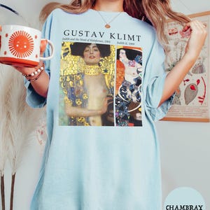 Gustav Klimt Art Shirt, Judith and the Head of Holofernes Famous Artist Shirt, Feminist Women Rights Vintage Art History Unhinged Clothing