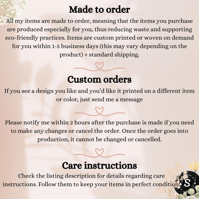 a poster with instructions on how to order