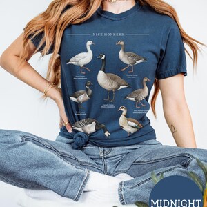 Nice Honkers Shirt, Funny Silly Goose Tee, Vintage Bird Field Guide Shirt, Cottagecore Animal Shirt, Bird Lover Gift, Subtle Humor Tee bild 10