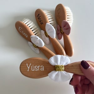 Brosse à cheveux bébé personnalisée image 6