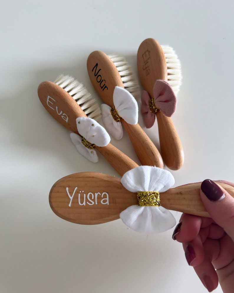 Brosse à cheveux bébé personnalisée image 6