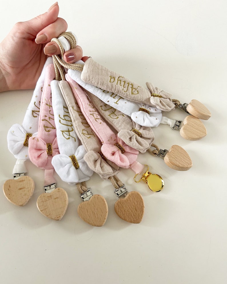 Personalized fabric pacifier clip image 6