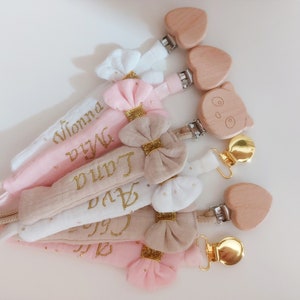 Personalized fabric pacifier clip image 8