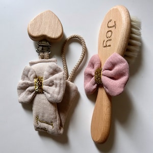 Brosse à cheveux bébé personnalisée image 3