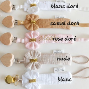 Personalized fabric pacifier clip image 7