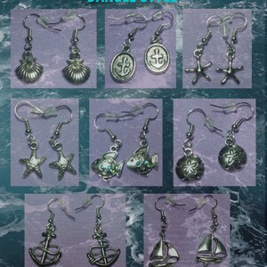 Nautical Theme Dangle Style Earrings