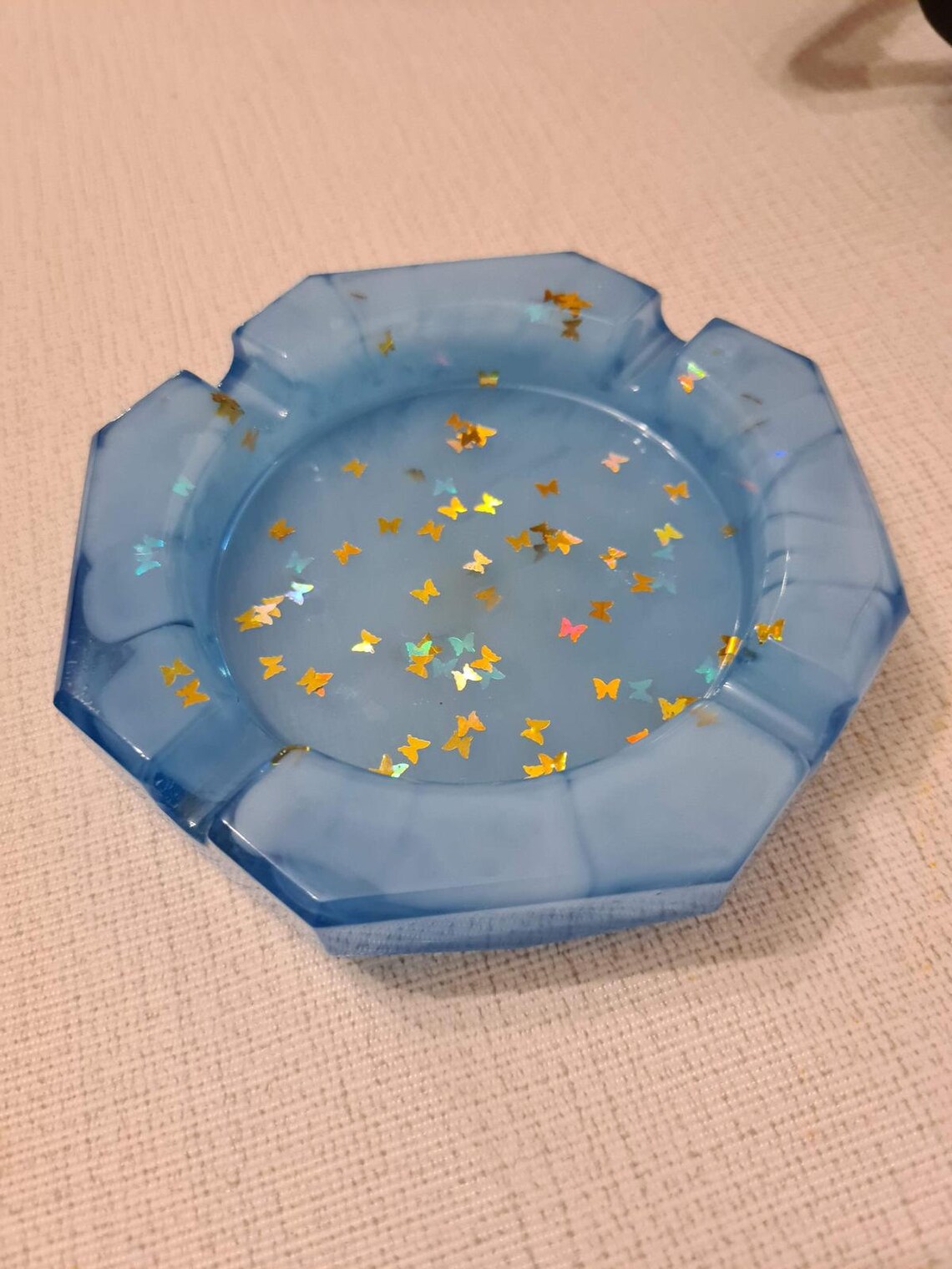 Foil Ashtray Resin ashtray Epoxy Resin Handmade Gifts Etsy