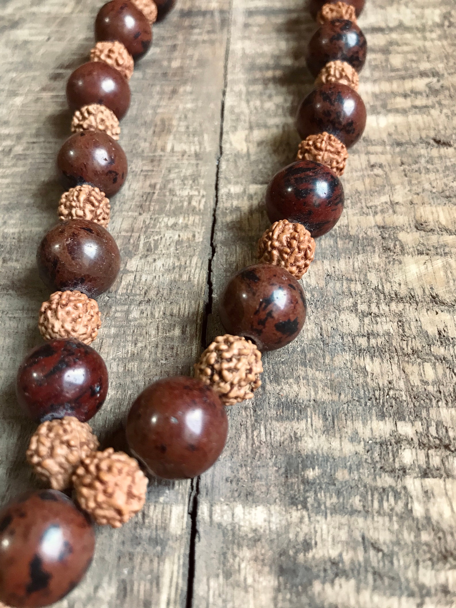rudraksha seed necklace