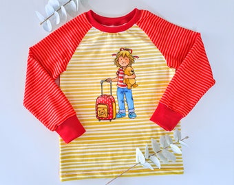 Raglan shirt, long-sleeved shirt, sweater, Conni, visiting grandma and grandpa