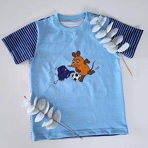 T-Shirt, Sendung mit der Maus, Kinder, Sommershirt,Fussballshirt WM