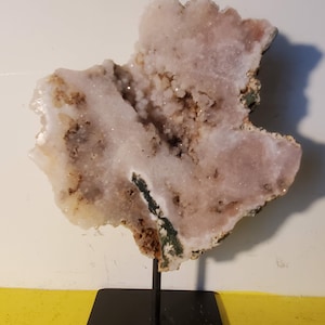 Pink Amethyst Slice On Stand 2.59 Lbs Patagonia, Argentina