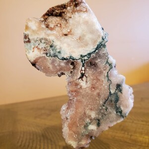 Pink Amethyst Slice On Stand 1.50 Lbs Patagonia, Argentina