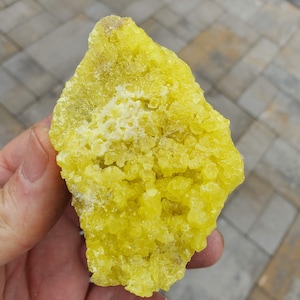Yellow Sulfur On Matrix 6.8 Oz AAA Example El Desierto Mine Bolivia