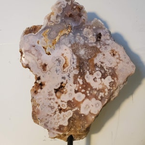 Pink Amethyst Slice On Stand 1.1 Lbs Patagonia, Argentina