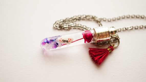 Name on shop rice necklace
