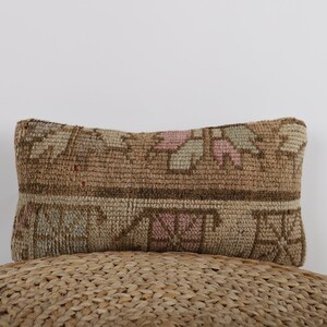 Ethnic Kilim Pillow, 8x16 Turkish Kilim Pillow, Throw Pillow, Decorative Pillow, Bohemian Kilim Pillow, Sofa Accent Pillow, Cushion Cover