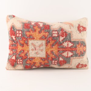 Kilim Pillow, Turkish Carpet Pillow, 16x24 Pillow Case, Kilim Lumbar, Decorative Throw Pillow, Bohemian Kilim Pillow, Kilim Cushion Cover