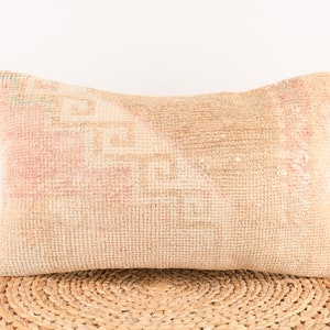 Embroidered Kilim Pillow, Turkish Kilim Pillow, Decorative Pillow, 12x20 Pillow Cover, Couch Accent Pillow, Cushion Cover, Turkey Pillow