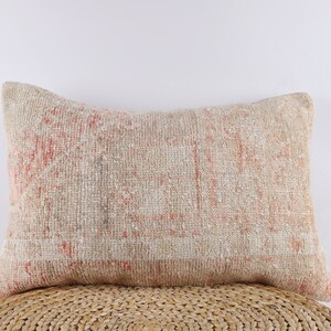 Handwoven Turkish Kilim Pillow, 16x24 Pillow Cover, Decorative Pillow, Sofa Throw Pillow, Boho Decor, Ethnic Kilim Pillow, Carpet Pillow