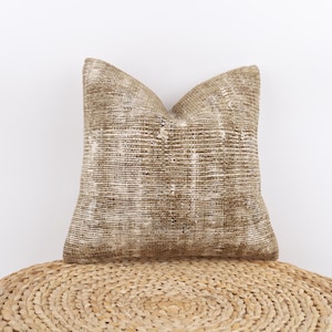 Ethnic Kilim Pillow, 14x14 Turkish Kilim Pillow, Throw Pillow, Decorative Pillow, Bohemian Kilim Pillow, Sofa Accent Pillow, Cushion Cover