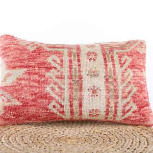 Vintage Kilim Pillow, Decorative Pillow, Turkish Kilim Pillow, Home Decor, Livingroom Decor, 12x20 Kilim Pillow, Cushion Cover, Sofa Pillow
