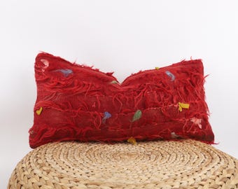 Turkish Carpet Pillow, 12x24 Kilim Pillow, Decorative Pillow, Kilim Lumbar, Bohemian Kilim Pillow, Couch Accent Pillow, Livingroom Decor