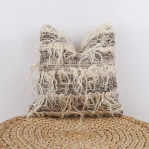 Decoratief sierkussen, Turks kelimkussen, 14 x 14 kussensloop, etnische kelimkussen, woondecoratie, kussenhoes, woondecoratie, kussen Turkije