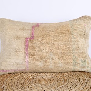 Kilim Pillow, Turkish Carpet Pillow, Kilim Lumbar, 16x24 Pillow Cover, Accent Sofa Pillow, Livingroom Decor, Boho Pillow, Cushion Cover