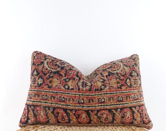 Funda de almohada Kilim turca vintage, decoración bohemia (30 x 50 cm)