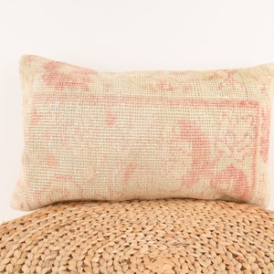 Red Textured Pillow Cover, Turkish Kilim Pillow, 12x20 Pillow Cover, Red Pillow Cover, Home Decor, Red Throw Pillow, Red Cushion Cover