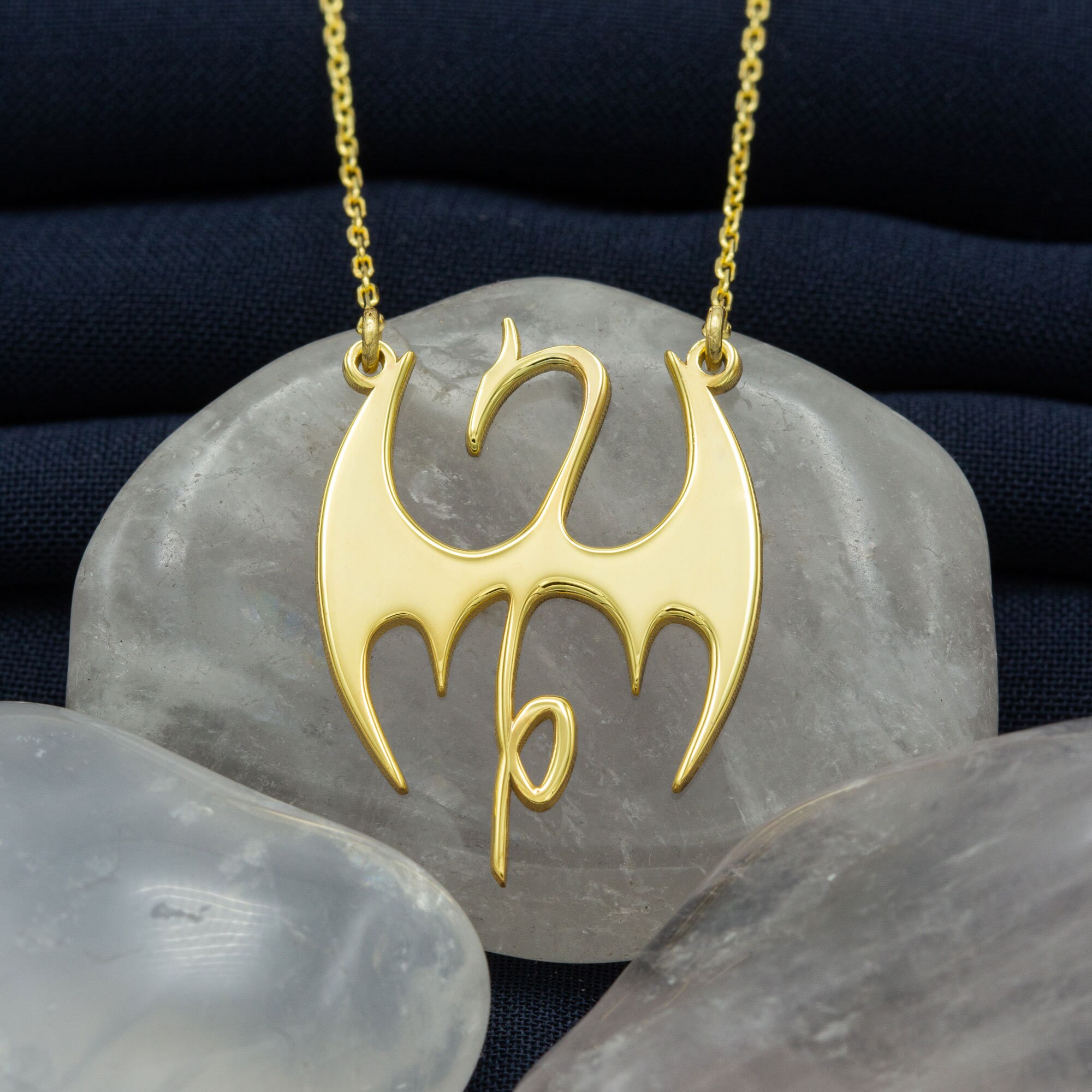 Handmade Iron Fist Symbol Necklace Gold Dainty Iron Fist Etsy