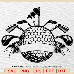 Golf Monogram Svg, Crossed Golf Clubs Split Name Frame Svg, Golfer Svg, Golf Ball Svg, Golfing Svg, Golfer Silhouette [EP-272]