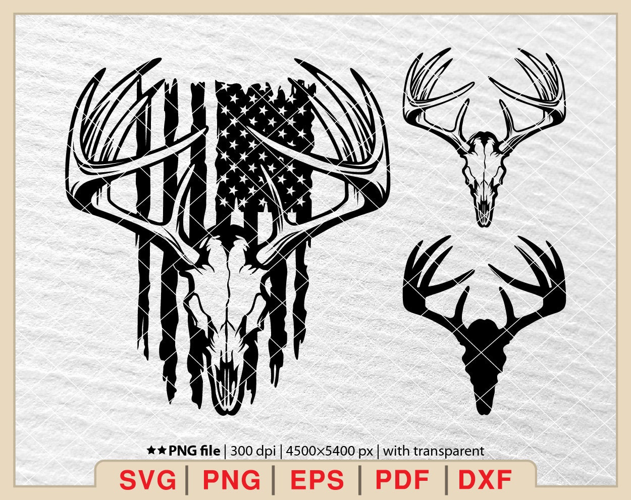 Deer Flag Svg, Deer Hunt Flag Svg, Hunting Flag Svg, Nature Deer