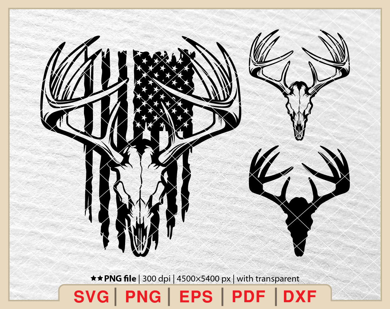 Deer Flag Svg, Deer Hunt Flag Svg, Hunting Flag Svg, Nature deer Svg, Deer and USA Flag Svg, Deer face Svg, Deer Head Svg [EP-125]