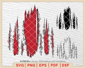 Ripped Open Shirt SVG: Tear Away Design (Digital Files)