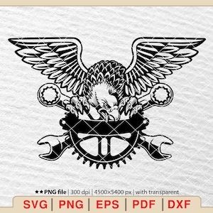 Mechanic Eagle Svg, Repair tools Svg,Wrench Svg,Mechanic logo,Repair logo,Mechanic Svg,Tools car svg,Carpenter Svg,Car Mechanic Svg [EP-251]