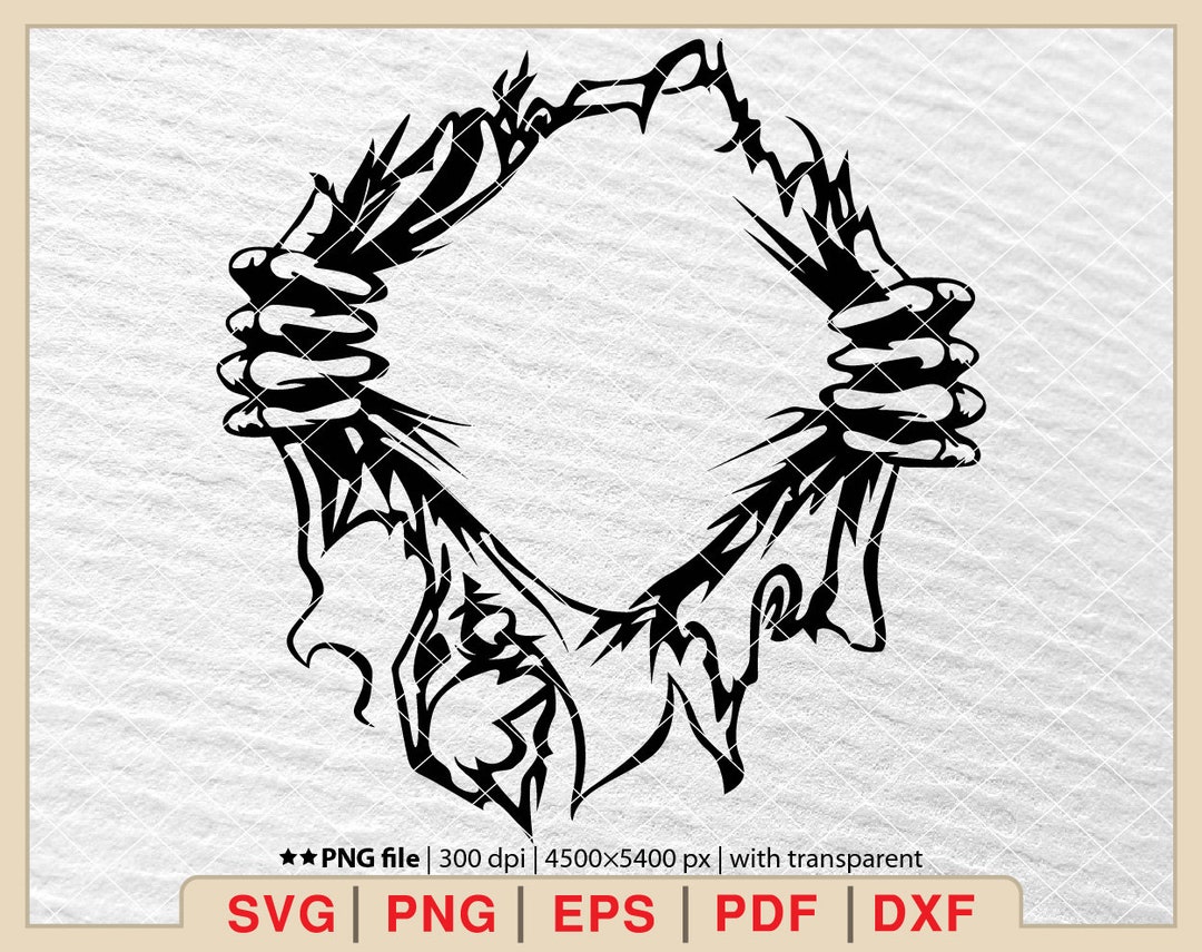 Ripping Shirt. Svg Png Eps Dxf Cut Files. (Download Now) 