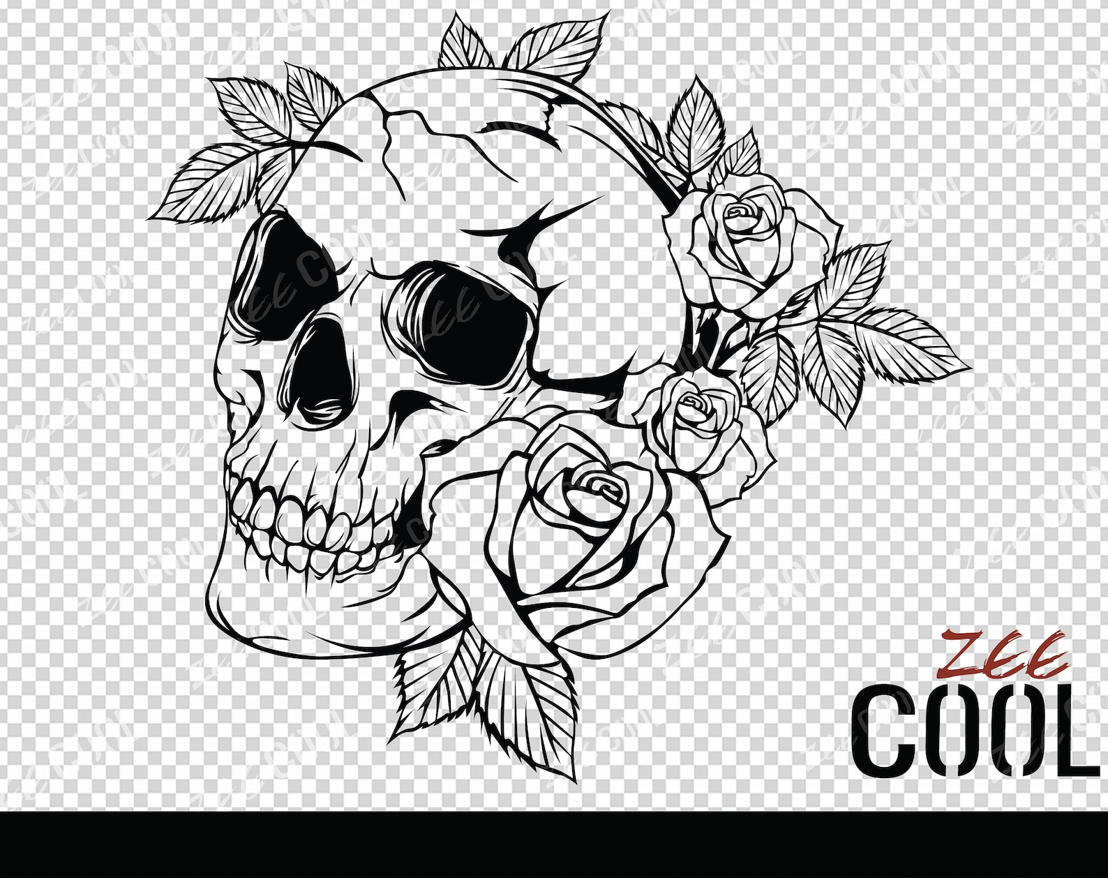 Flower skull svgSugar skull svgSkull vectorHalloween | Etsy