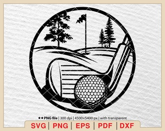 Golf in formato Svg, Golf in formato Svg, Golfista in formato Svg, Design del golf, Giocatore di golf maschio in formato Svg, Silhouette da golf, Divertente golf in formato SVG, File per cricut Svg, Dxf, Eps, Pdf, Png[EP-51]