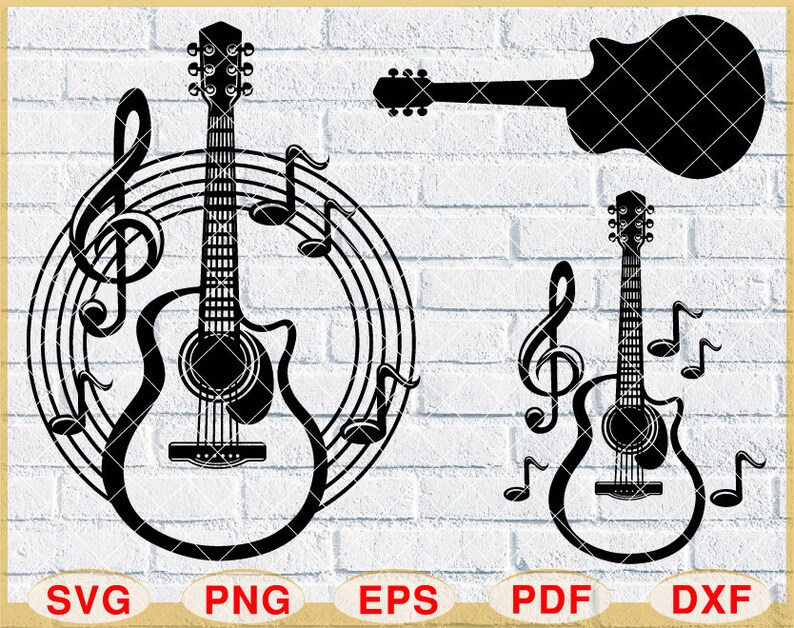 Guitar Music Note Svg Guitar Svg Music Svg Music Note Svg - Etsy