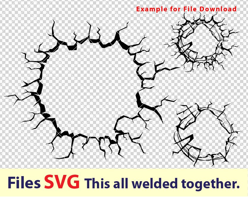 Lock Exploded Svg Hole Crack Svg Crack Svg Wall Crack Svg Explosion Svg Big - Etsy Australia