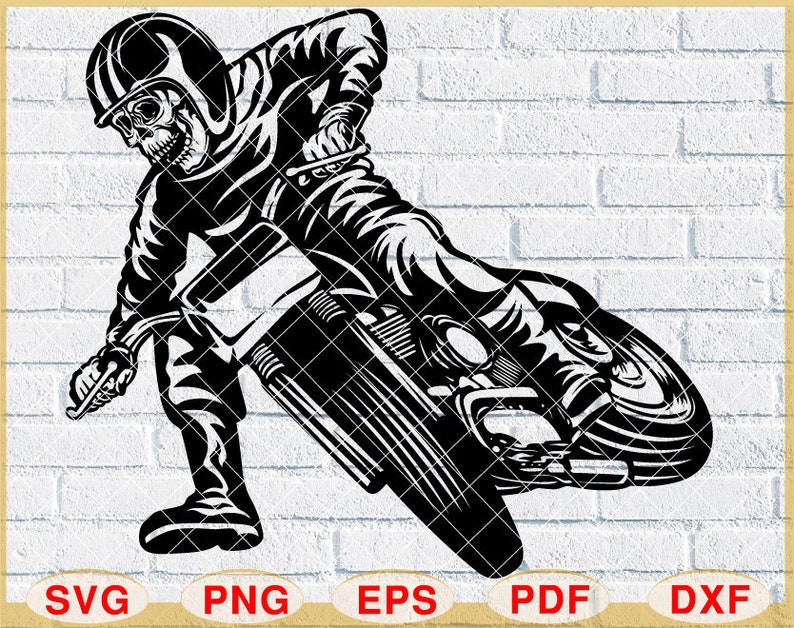 Motorcycle Skull Svg Biker Skull Svg Biker Riding Svg Skull - Etsy