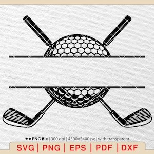 Golf Monogram Svg, Golf Svg, Golf Name Frame Svg, Golf Ball Svg, Golf ...