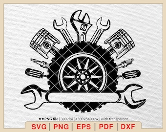 Strumenti di riparazione Svg, Chiave inglese Svg, Logo meccanico, Logo tuttofare, Logo riparazione, Meccanico Svg, Strumenti auto SVG, Falegname Svg, Meccanico auto Svg [EP-289]