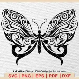 Butterfly svg,Tattoo svg,Butterfly tattoo,Butterfly Clipart svg,Tribal Butterfly svg,Funny Butterfly,Svg for Cricut [EP-52]